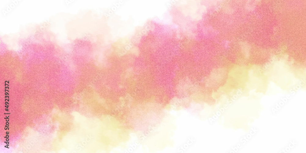 watercolor strokes Pink powder explosion on white background. Pink dust splash cloud on white background. Abstract multi color powder explosion on white background.Freeze motion of dust particles