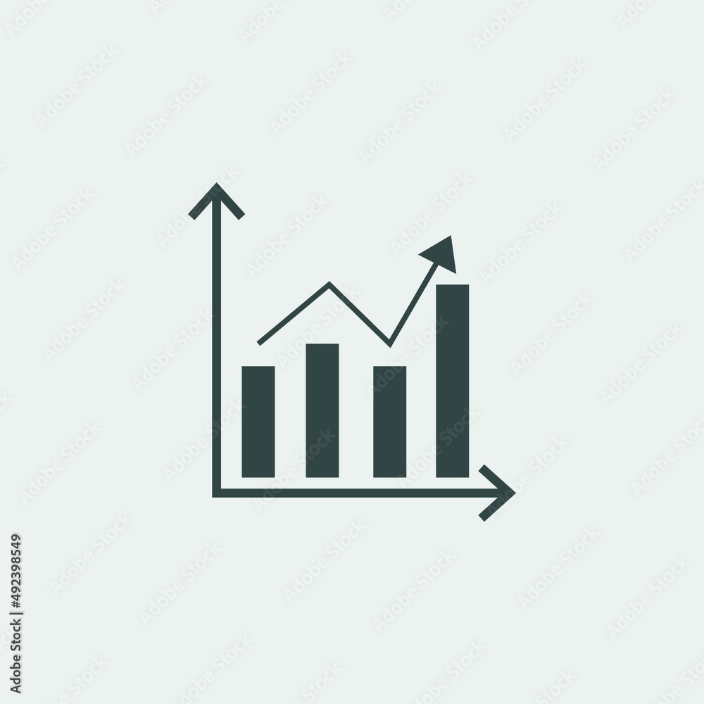 graph vector icon illustration sign graph vector icon illustration sign