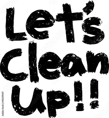 Let's clean up illustration vector