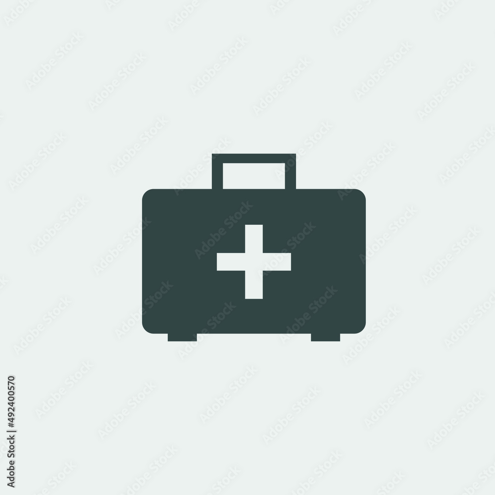 Fototapeta premium first aid vector icon illustration sign