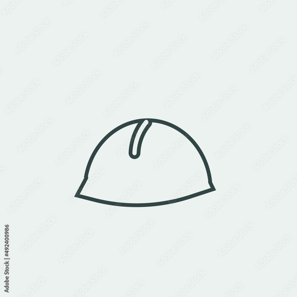 hardhat vector icon illustration sign hardhat vector icon illustration sign