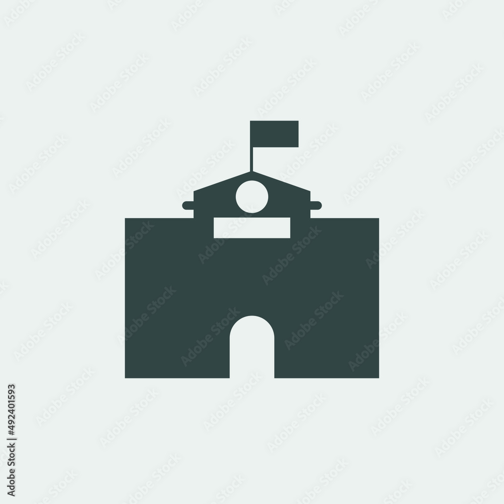 police station vector icon illustration sign police station vector icon illustration sign