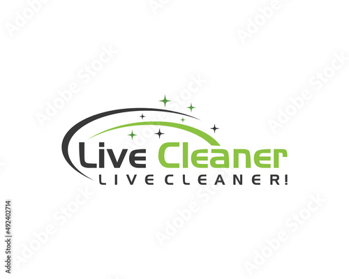 Creative Cleaning Service Business logo design
