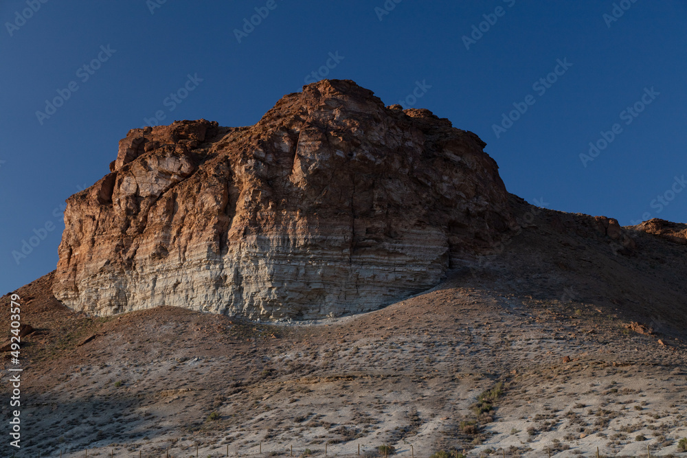 Buttes, rocks and mountains in Green River, Wyoming.