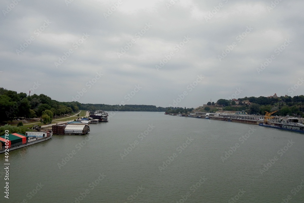 Serbia, Belgrade, view of the Sava river