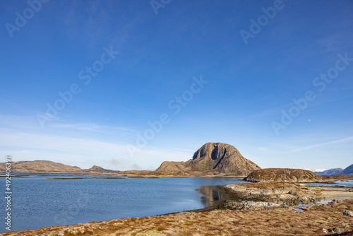  Out for a walk in great spring weather - Torghatten mountain Helgeland Northern Norway scandinavia Europe