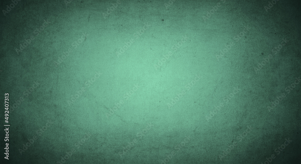 dark green grunge background with soft lightand dark border, old vintage background