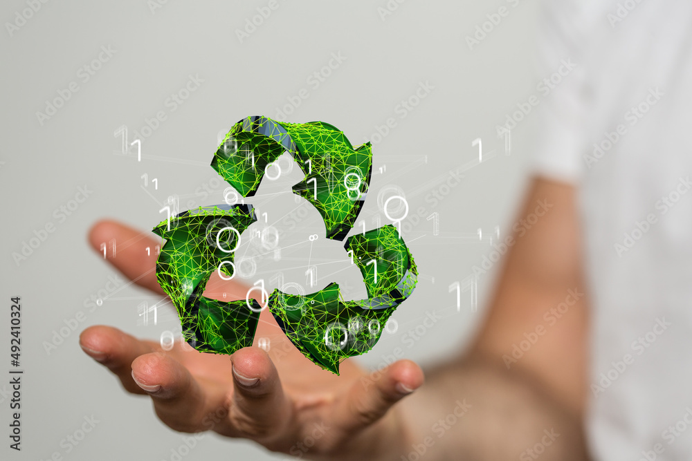 green recycling symbol for clean energy green recycling symbol for clean energy