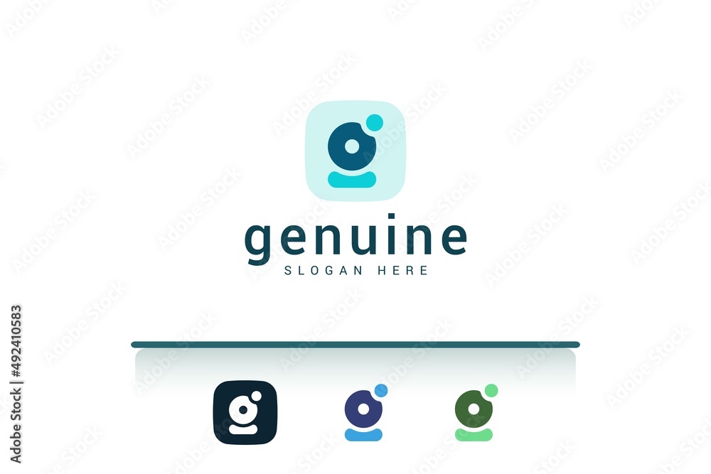 Letter g minimal and simple logo Letter g minimal and simple logo