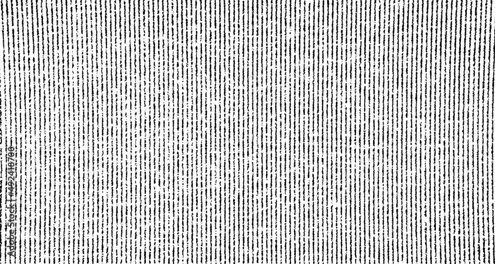 Vector fabric texture. Distressed texture of weaving fabric. Grunge background. Abstract halftone vector illustration. Overlay to create interesting effect and depth. Black isolated on white. EPS10.
