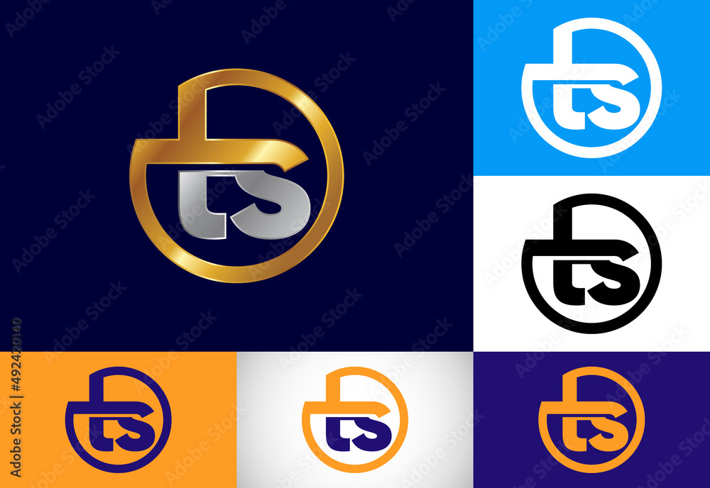 Initial Letter T S Logo Design Vector. Graphic Alphabet Symbol For Corporate Business Identity Initial Letter T S Logo Design Vector. Graphic Alphabet Symbol For Corporate Business Identity