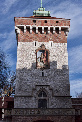 St. Florian's Gate. Florian gate in Krakow