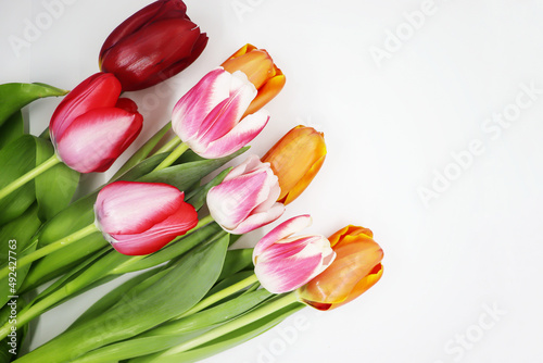 Fototapeta Naklejka Na Ścianę i Meble -  Beautiful spring bouquet of tulips