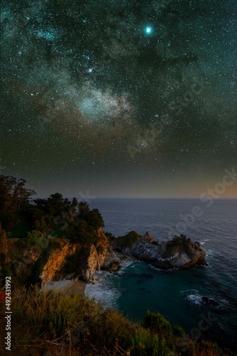 Milky Way over McWay Falls © Dmitry