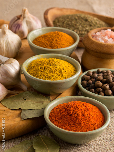 spices for cooking delicious meat and vegetable dishes.
