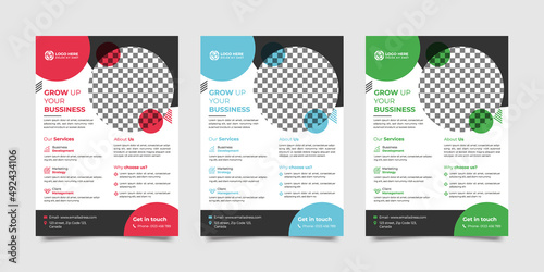 A4 format flyer or brochure for corporate business advertising vector abstract design, annual report or modern leaflet, cover or presentation corporate trendy style.
