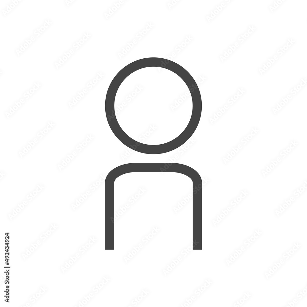 Add user vector icon on white isolated background. Layers grouped for easy editing illustration. For your design. Add user vector icon on white isolated background. Layers grouped for easy editing illustration. For your design.