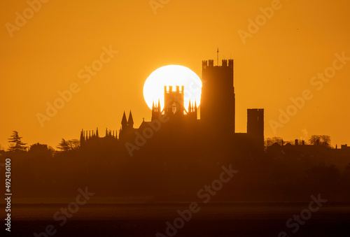 Sunrise behind Ely Cathedral, 30th January 2020