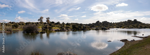 Panorámica de la reserva natural de los Barruecos (Cáceres) photo