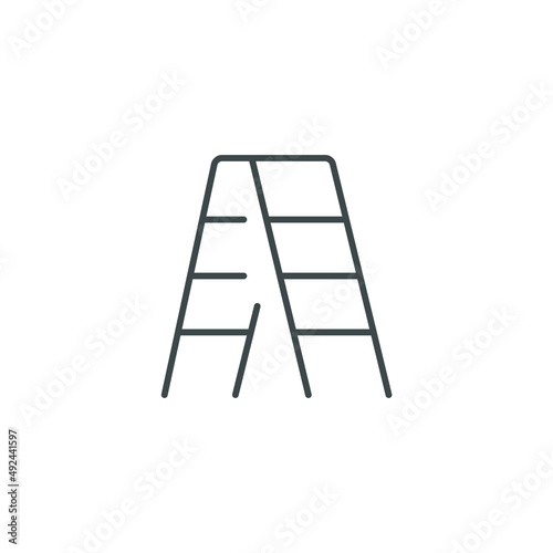 Stepladder icons symbol vector elements for infographic web