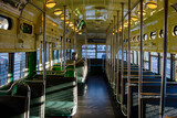 Inside a trolley in San Francisco