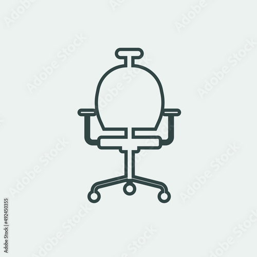  Office_chair  vector icon illustration sign