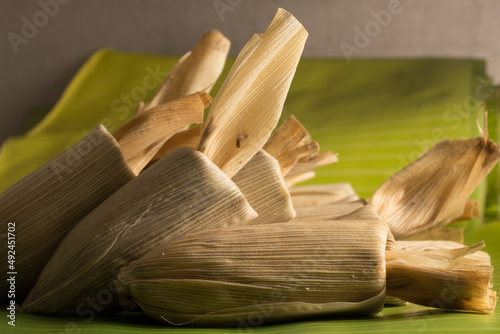 tamales comida tipica mexicana photo