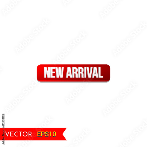 New arrival vector icon or New arrival Ui button