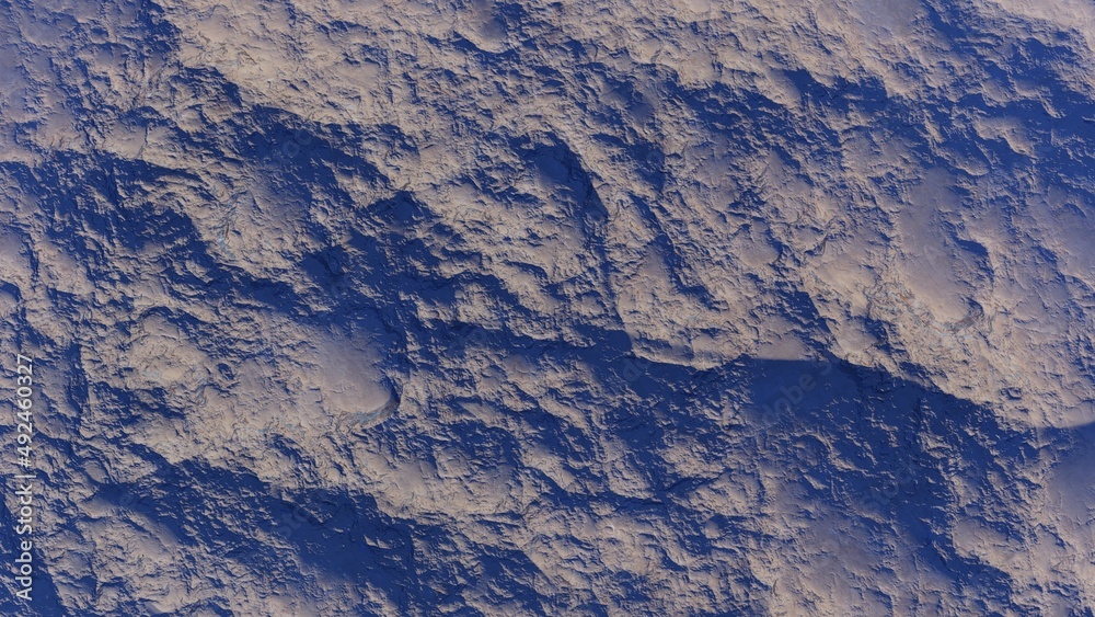 Fototapeta premium abstract aerial view, abstract cosmic texture, top view of alien planet, texture of the exo planet, abstract texture 3d render 