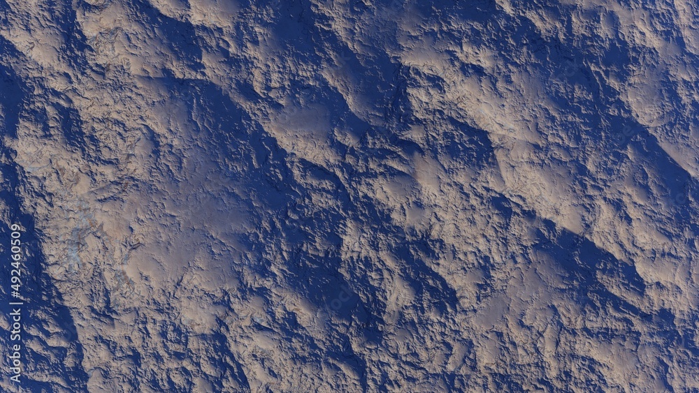 Fototapeta premium abstract aerial view, abstract cosmic texture, top view of alien planet, texture of the exo planet, abstract texture 3d render