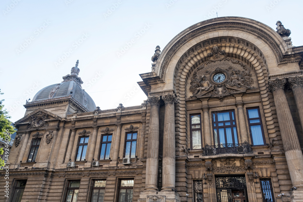 Naklejka premium Palace of the Deposits and Consignments in Bucharest, Romania