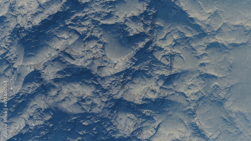 Fototapeta premium abstract aerial view, abstract cosmic texture, top view of alien planet, texture of the exo planet, abstract texture 3d render
