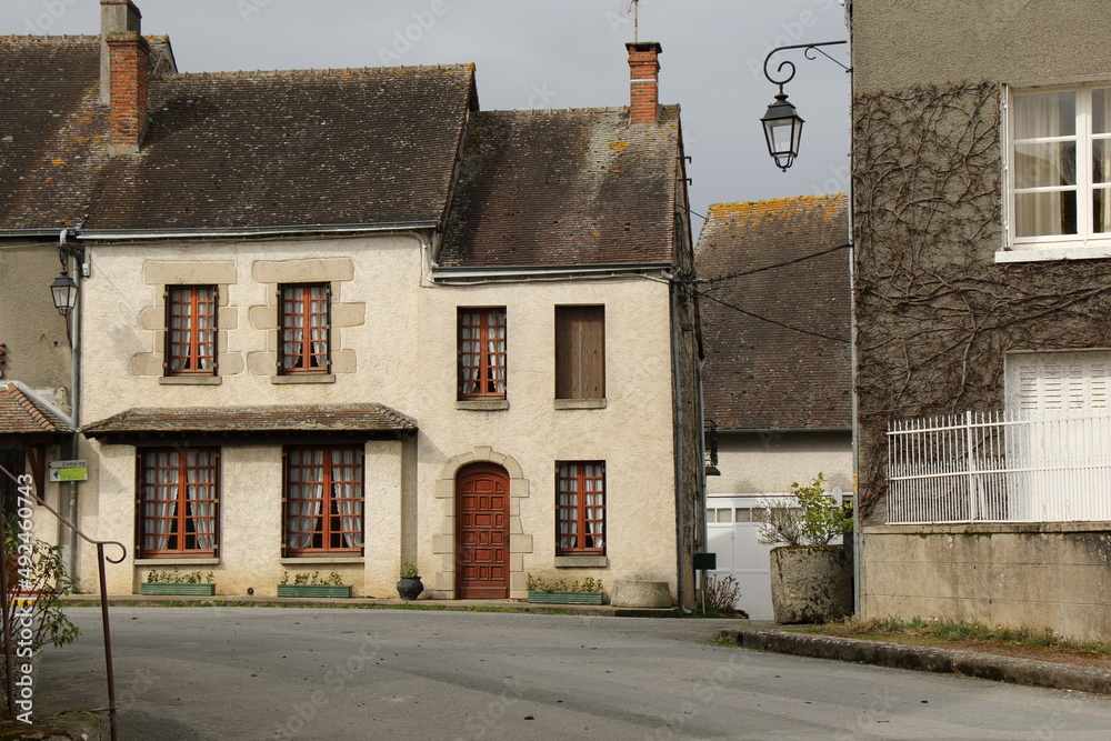 A picturesque village house in Fresselines, Creuse, France.