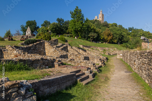 Ruins of Tsarevets fortress in Veliko Tarnovo, Bulgaria photo