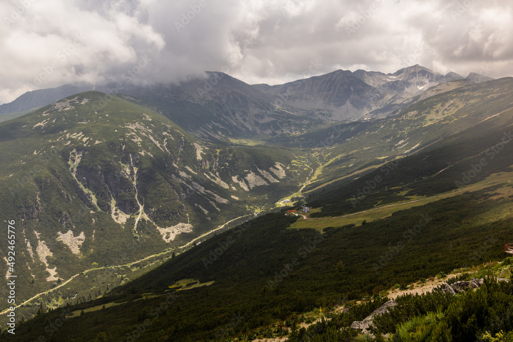 Valley under the highest peak of Bulgaria, Musala, in Rila mountains