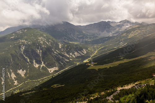 Valley under the highest peak of Bulgaria  Musala  in Rila mountains