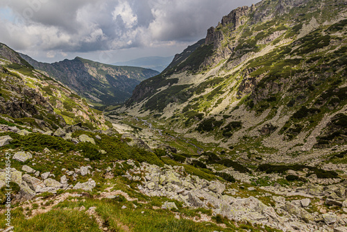 Valley under Malyovitsa peak in Rila mountains, Bulgaria