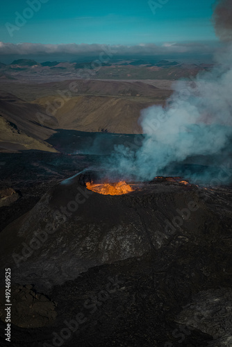 Fagradalsfjall volcano in Iceland.