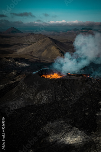 Fagradalsfjall volcano in Iceland.