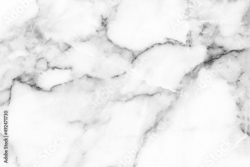 White marble texture background pattern with high resolution. © peekeedee