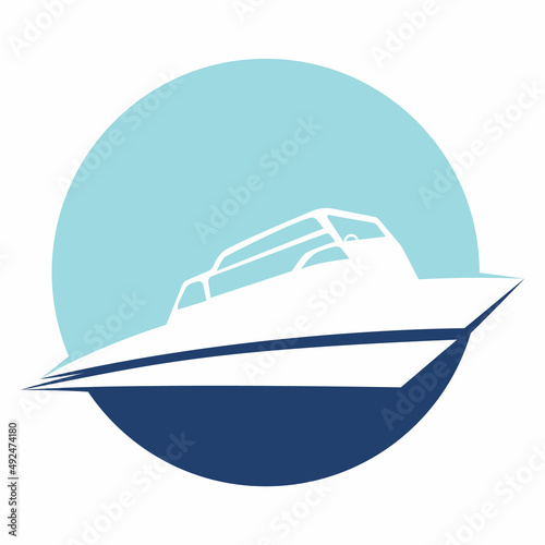 Sailing boat vector logo design. Sailing boat icon symbol. © HaSnI