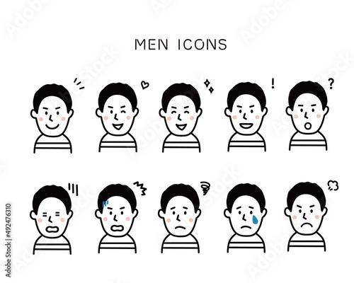 男性 表情セット