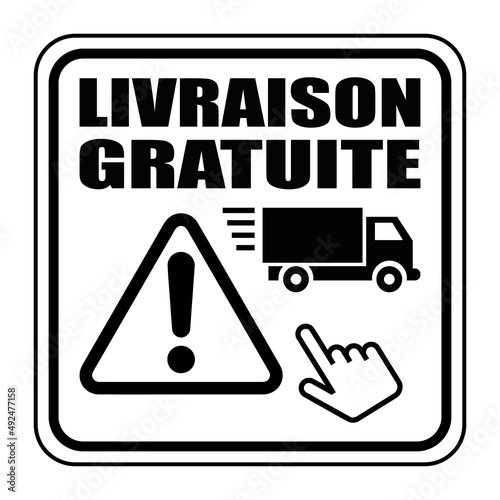 Logo livraison gratuite.