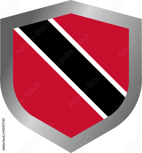 Free Download Trinidad and Tobago flag shield - GFXLoad