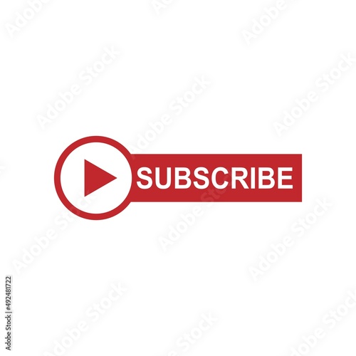 Subscribe icon logo design illustration template