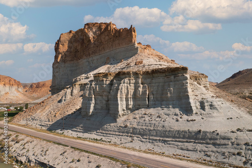 Buttes and rocks at Green River, Wyoming.