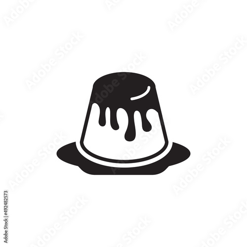 pudding icon design template vector