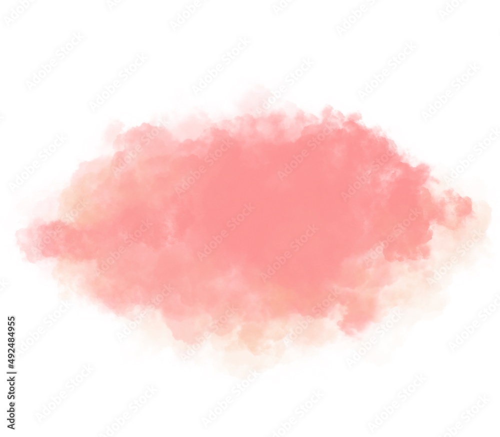 pink haze watercolor splash painted background, pastel color with pattern cloud  texture effect, with free space to put letters illustration wallpaper