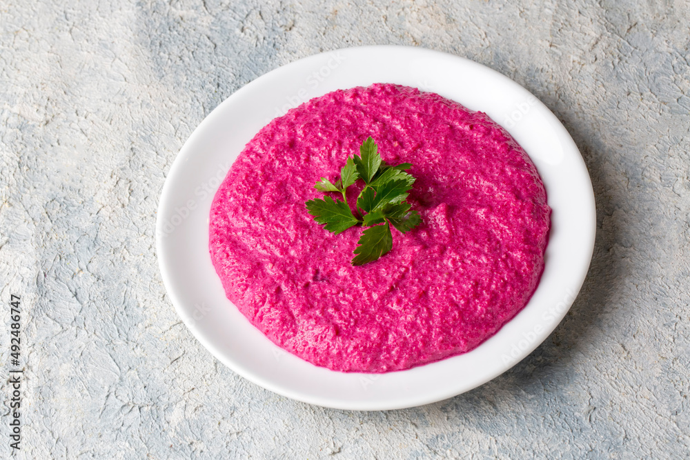 Traditional Turkish Cuisine Beetroot Appetizer Pink Sultan Beet traditional-turkish-cuisine-beetroot-appetizer-pink-sultan-beet