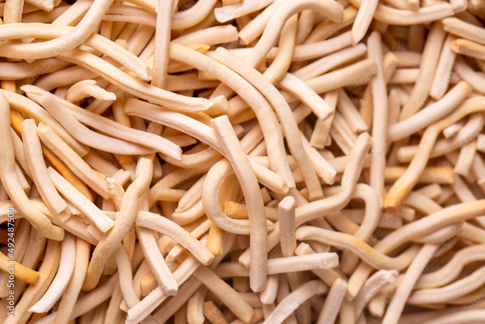 Homemade Turkish pasta , selective focus. It is called Homemade Turkish pasta , selective focus. It is called